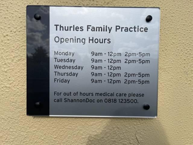Opening Hours of Thurles Family Practice